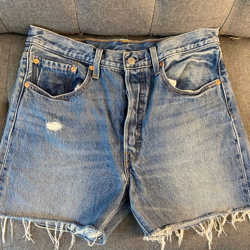 LEVI’S 501 SKINNY SHORTS - WAIST 32